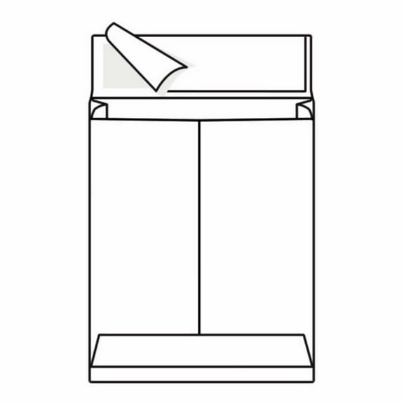 Open End Expansion Tyvek Catalog Envelopes, 12" x 16", 18# Bright White, Lightweight, Peel & Seal (Box of 100)