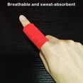 thumbnail image 3 of 10 Pieces Fingertip Sleeve Breathable Hand Joint Compression Nonslip Protector Shock Absorbing Support Brace Nonslip for Basketball Red, 3 of 9