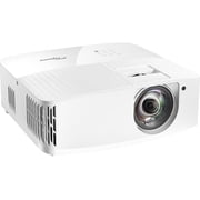 Optoma UHD35STx 4K Short Throw Gaming Projector Bundle with HDMI Cable & CPS