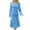 Blue, variant on IROINNID Long Sleeve Dress for Women Mid-Length Sheath Dress V Neck Long Sleeve Polka Dots Printing Dresses,Yellow