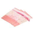thumbnail image 2 of 20pcs Plastic Flat Cello Treat Bags Pink Candy Packaging Bags Blushing Cherry Blossom Food Drawstring Bags With Ribbons, 2 of 2