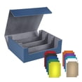 thumbnail image 2 of TISHITA Card Deck Box Magnetics Closure Sturdy Organizer Container Game Card Storage Blue Lining Gray, 2 of 8