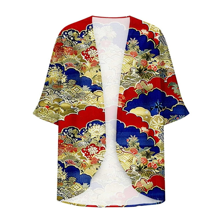 Meichang Womens Kimonos for Summer Lightweight Open Front Kimono