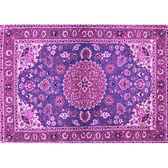 Ahgly Company Indoor Rectangle Persian Purple Traditional Area Rugs, 3' x 5'