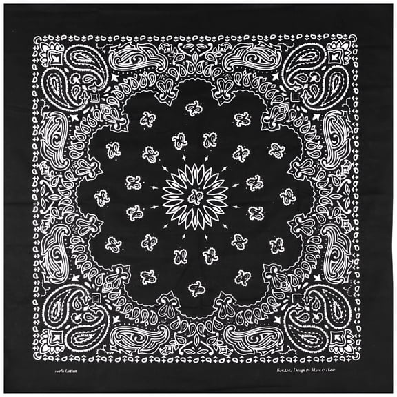 TELOLY Large Bandanas 27 X 27 | Versatile Biker Rags | Classic Paisley Bandana Pattern Bandanas for Women