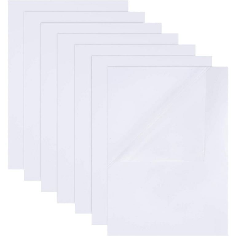 Sheets 8.3"x11.8" A4 Size Clear PET Film Label Sticker Waterproof A4 Blank Self Adhesive Inject Printing Labels for Office Supplies - Walmart.com