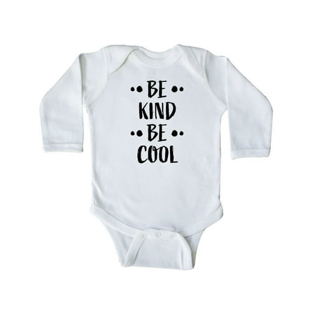 

Inktastic Be Kind Be Cool Gift Baby Boy or Baby Girl Long Sleeve Bodysuit