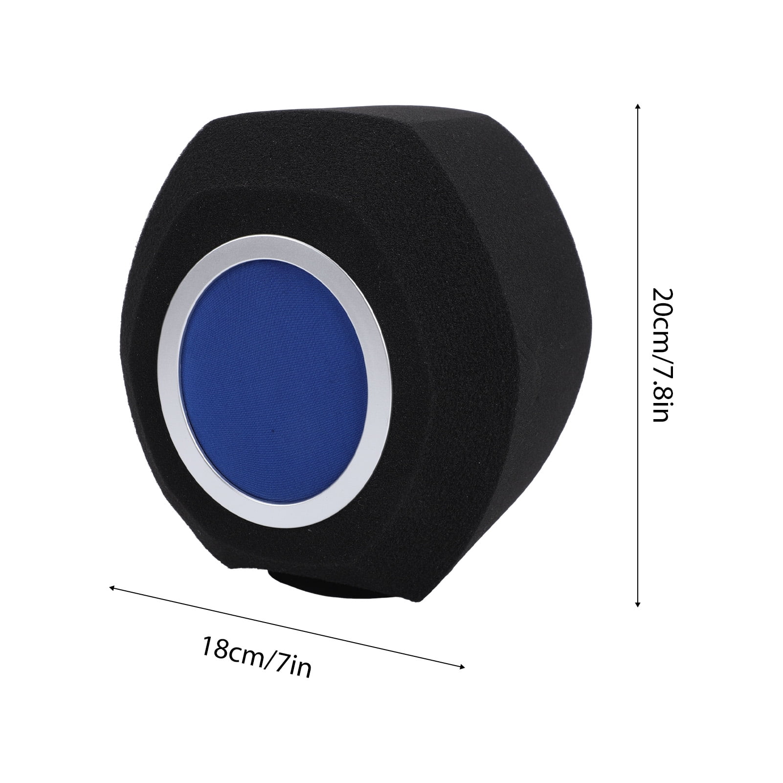 Instrument Accessory Professional Portable Windscreen Foam Cover Mic Pop Filter Studio Acoustic Noise Reduction for Condenser Dynamic Microphones Ideal for Recording and Streaming