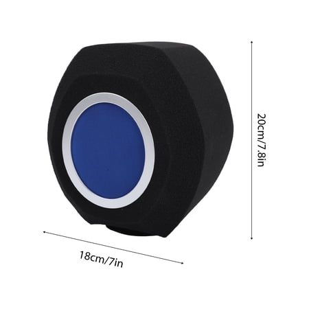 Mesh Filter For Mic Professional Portable Windscreen Foam Cover Mic Pop Filter Studio Acoustic Noise Reduction for Condenser Dynamic Microphones Ideal for Recording and Streaming