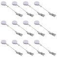 thumbnail image 1 of 12 Pcs Beadable DIY Badge Reel Kit for Beads Blank Bar, White, 1 of 5