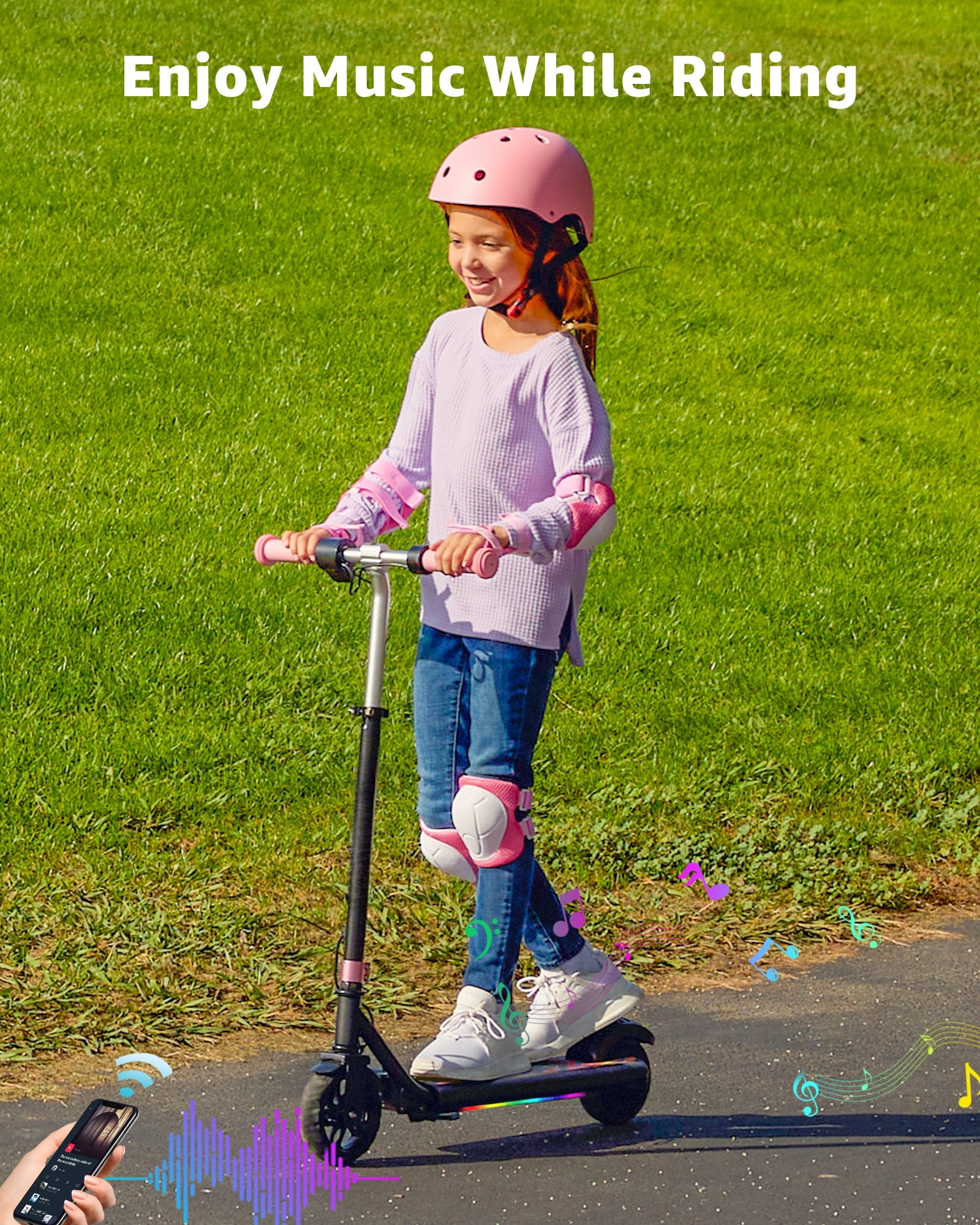 Gyroor H30 Max Electric Scooter for Kids, LED Dispaly, 150W