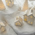 thumbnail image 2 of Christmas Village Sets, White Christmas Village Sets Christmas Decorations Indoor, Christmas Decorations Farmhouse Rustic Decor for Home Shelf Cabinet Table, Home Display, Tabletop, 2 of 5