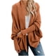 thumbnail image 2 of ICHUANYI Clearance Women's Kimono Cable Knitted Slouchy Oversized Wrap Cardigan Sweater(Orange, XL) ICHUANYI WER2023081512499, 2 of 9