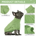 thumbnail image 2 of PayUSD Small Dog Pullover Sweater, Cold Weather Cable Knitwear, Classic Turtleneck Thick Warm Clothes for Chihuahua, Bulldog, Dachshund, Pug, Yorkie, 2 of 6