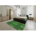 thumbnail image 5 of Ahgly Company Machine Washable Indoor Square Transitional Deep Emerald Green Area Rugs, 5' Square, 5 of 7