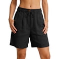 thumbnail image 3 of Sexlip Women's Pants Summer loose fit wide leg high waist casual suitable for all occasions superior comfort all day long Black L, 3 of 7
