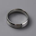 thumbnail image 2 of Matte Style 304 Stainless Steel Wide Band Finger Rings for Women Men Plain Band Rings Stainless Steel Color 6mm Inner Diameter: US Size 9 1/2(19.3mm), 2 of 2