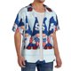 thumbnail image 2 of Fotbe Cute Gnomes in USA Camisa Estampada de Manga Corta para Hombre, Casual de Verano, Estilo Playero, Sin Arrugas-Medium, 2 of 5