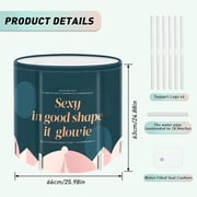 Portable Foldable Bathtub for Adults - Collapsible Travel Tub for Camping, Home & Spa - Space Saving, Durable PVC (Geometry)