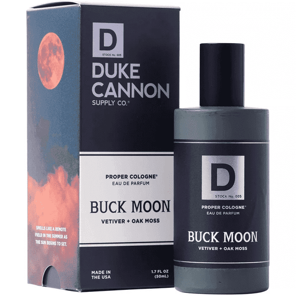 Duke Cannon Buck Moon Men's Cologne - Lime & Vetiver, 1.7 fl oz