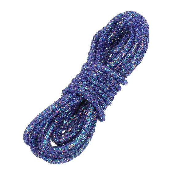 Uxcell Sequins Rope, 5.5 Yard 6mm Sequins Rhinestone Tube Cord for Wedding Dresses Earring Costume Clothing Shoes Jewelry DIY Crafts Making Accessory, Dark Purple