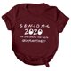 thumbnail image 3 of Gibobby Playera Manga Corta para Mujer Mujeres Casual Impresión Mangas O-Cuello Camiseta Suelta Blusa Tops(Vino,CH), 3 of 5