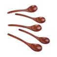 thumbnail image 3 of 5Pcs Wooden Spoons Honey Wooden Soup Spoons Behangroller Teaspoon With Long Handle For Eating Mixing Stirring Cooking, 3 of 8