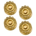 thumbnail image 3 of Perillas de timbre de volumen de 4 piezas con escala de números de reemplazo de bajo duradero Dorado Yuyangstore Perillas de sombrero de copa, 3 of 8
