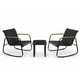 thumbnail image 1 of Amulay Set Living de Exterior LOFT x3 Hierro y Vidrio - Negro, 1 of 4