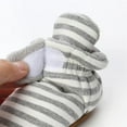 thumbnail image 3 of Newborn Baby Cotton Booties Stay On Slipper Winter Warm Soft Shoes Non-Skid Infant Ankle Boots Crib Shoes, 3 of 6