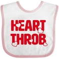 thumbnail image 3 of Inktastic Heart Throb (red) Boys or Girls Baby Bib, 3 of 4