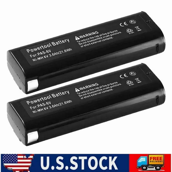 2 Pack 6V 3600mAh NI-MH Battery Compatible with Paslode 404717 B20544E BCPAS-404717 404400 900400 900420 900600 901000 902000