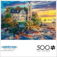 thumbnail image 3 of Buffalo Games Americana Collection Rock Island Lighthouse 500-Piece Interlocking Jigsaw Puzzle for Adults Ages 14+, 3 of 7