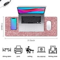 thumbnail image 3 of Boost Your Inspiration: Pink Mouse Pad with Motivational Quotes - Cute Pink Desk Accessories, Large 31.5x11.8 Inch Desk Mat & Keyboard Pad for Laptop Protection, 3 of 7