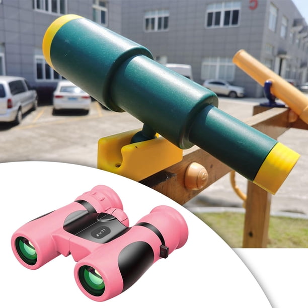 Prismático niño Baoblaze binoculares para niños 8x21 Rosado