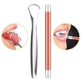 thumbnail image 4 of 8pcs LED Dental Hygiene Kit Stainless Steel Teeth Tartar Scraper Mouth Mirror Dentists Pick Tool Teeth Scaler Home Use Tools, 4 of 8