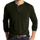 thumbnail image 1 of Blusas y camisas de manga larga con cuello redondo para hombre, blusa básica lisa de color puro y musculosa de manga larga, blusas y camisas de manga larga con cuello redondo para hombre., 1 of 5