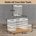 thumbnail image 6 of Hair Tool Organizer Countertop - Breathable Metal & Hot Tools For Vanity Under Sink Bathroom Dryer Holder Brush And Comb, 6 of 6