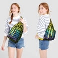 thumbnail image 4 of Rainbow Zebra Print Sling Bag - Colorful Abstract Zebra Stripes Crossbody Backpack for Women & Men, Modern Fashion Shoulder Bag (Cute Cartoon Zebra Pattern, Water-Resistant & Lightweight), 4 of 4