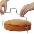 thumbnail image 6 of Bread Splitter Double-line Cake Slicer Slice Layered Baking Tools Adjustable Bread-cutter Baking Accessories Gadget Stainless Steel, 6 of 9