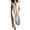 Beige, variant on SAWOBUUN Womens Casual Linen Cotton Shirt Dress Short Sleeve V Neck Collared Maxi Dress Loose Fit Summer Beach Sundress