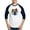 Blue/White, variant on - Dinosaur Easter Eggs Baseball Tee - Cotton Baseball Jersey, 3/4 Raglan Sleeve Shirt