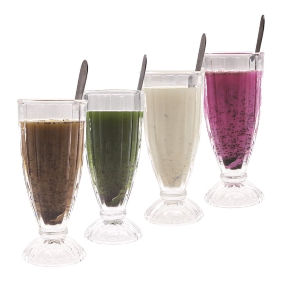 Vasos para fuente de soda Chefcaptain Classic, 460 ml, juego de 4