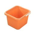 thumbnail image 3 of Milaget Foot Bath Basin 23.5cm Deep Foot Soaker Tub Home Use 154Pcs Small and Big Raised Orange, 3 of 9