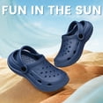 thumbnail image 2 of AMANSSE Boys Girls Garden Clogs Shoes Slides Sandals Shower Slippers Beach Water Rubber House Outddor Navy Blue Toddler Size 10, 2 of 6