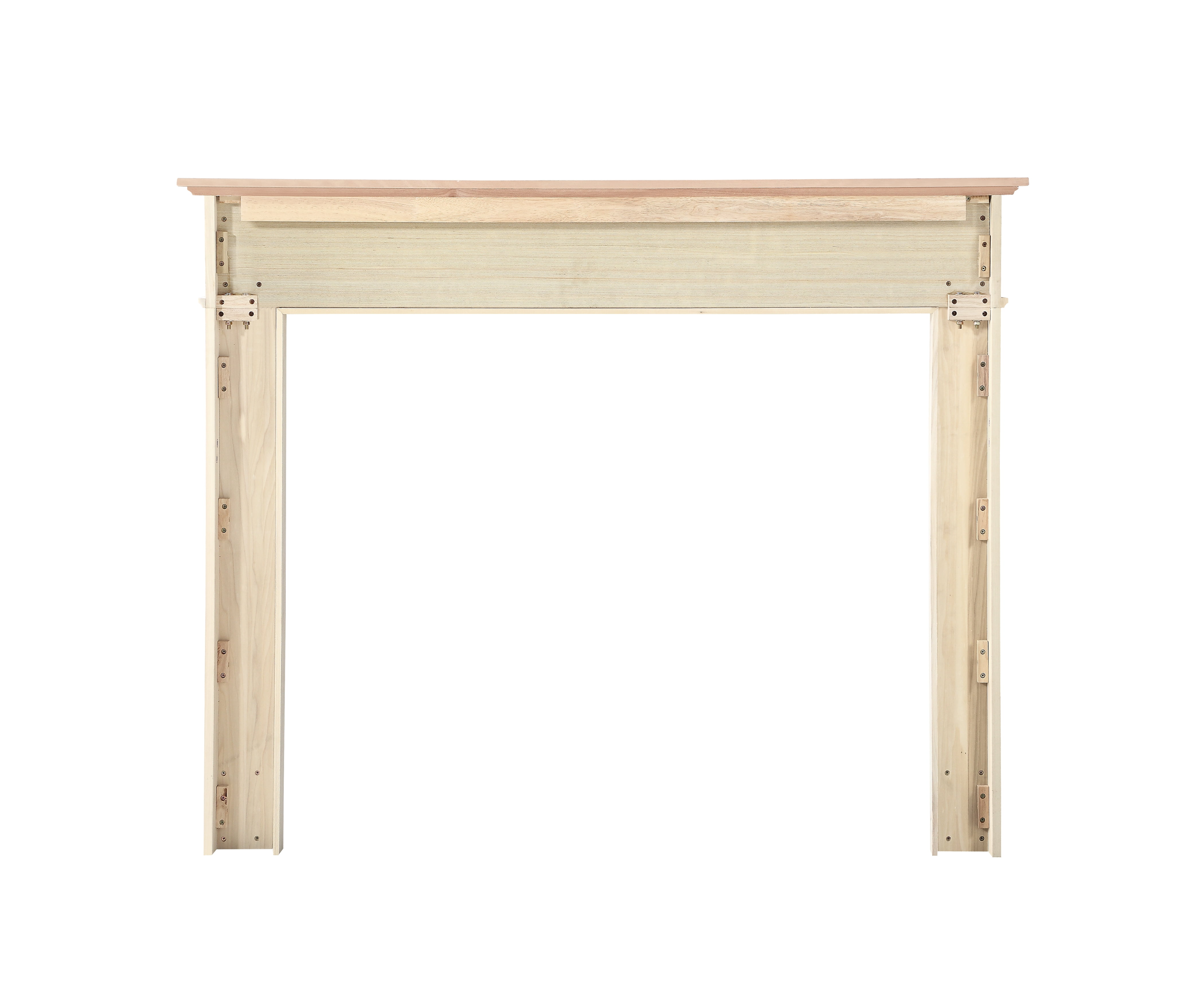 Pearl Mantels Alamo Transitional Styled Mantel Surround, Constructed With Hand Chosen Grade A Wood And Wood Veneers, Unfinished, Paint And Stain Grade, Interior Opening 50"W x 42"H