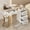 White, variant on Manicure Table for Nail Tech, Glass Top Nail Desk Station w/4 Drawers & 2-Tier Storage Shelves, Salon Beauty Workstation Acetone Resistant w/Golden Handles (Black)