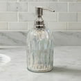 thumbnail image 2 of nu steel GLA330-6 Glacier Collection Lotion Pump, Dispenser, Refillable Bottle, Ideal for Liquid Soaps for Bathroom Vanity Countertop Holds Lotion, Liquid Soap, Hand Sanitizer, Rainbow Lustre Finish, 2 of 6