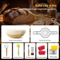 thumbnail image 6 of Pre-Seasoned Cast Iron Dutch Oven Pot with Skillet Lid, 5 Qt Bread Dutch Oven Includes Proofing Basket Sourdough Starter Kit for Bread Baking, Camping, Frying and Braising, 6 of 7