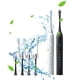 thumbnail image 4 of Electrodomésticos Pack de pareja Cepillo de dientes + 8 cabezales - Cepillo de dientes recargable por USB de 6 velocidades - Cepillo de dientes eléctrico de cerdas suaves con sonido recargable totalme, 4 of 9